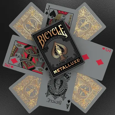 Bicycle Black and Gold Metalluxe Playing Cards