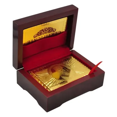 Luxury 24K Gold Foil Poker